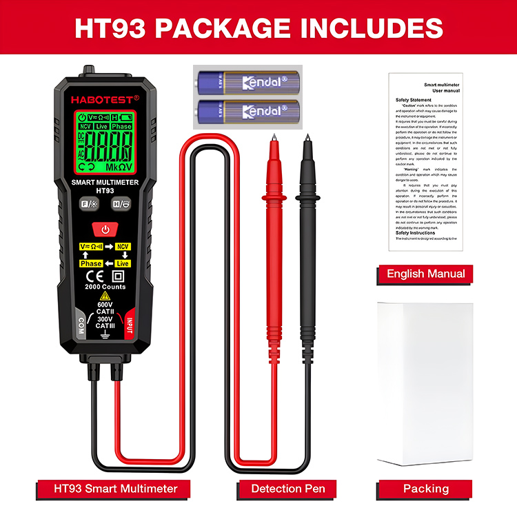 🔥Akció - Csak ma!⚡【Szakemberek ajánlásával】Többcélú okos multiméter, villanyszerelők számára - gyors, pontos és biztonságos mérések!