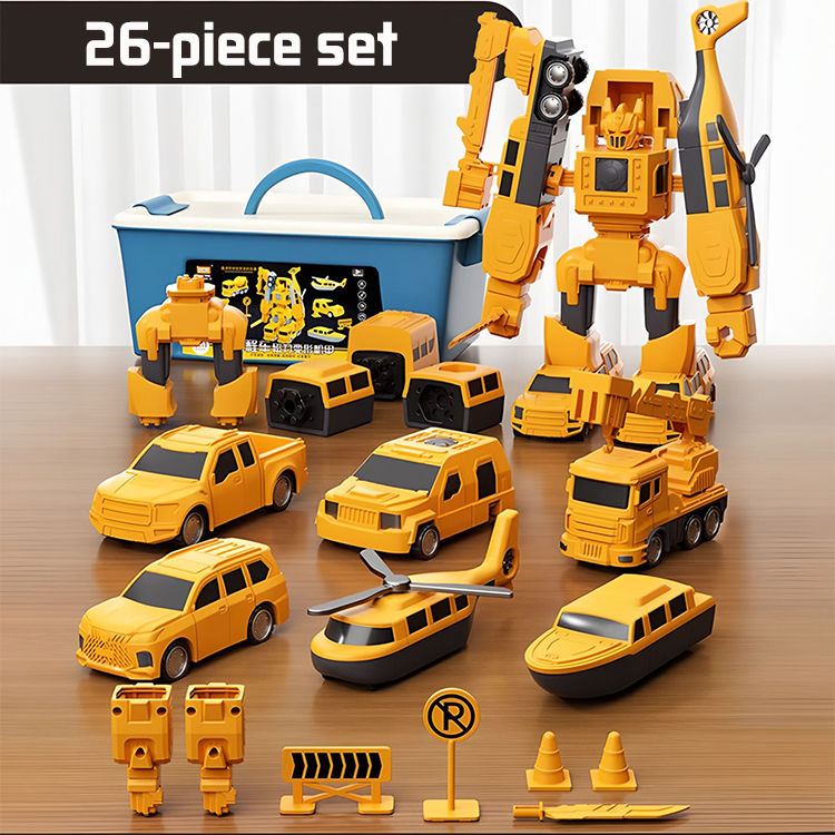 【16/26/35 db】Mágneses építőkockák Transformers oktatójátékok