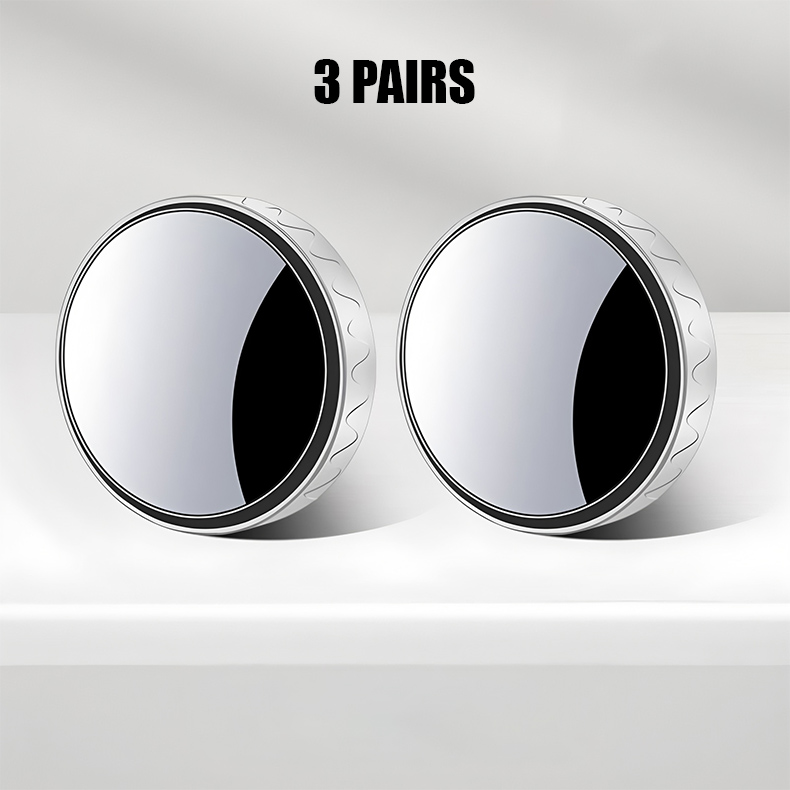 【3/6 pár】🚗🚗 Tolatótükör, autóhoz való kis kerek tükör, 360 fokos tapadókorongos, ultra-tiszta tükör.