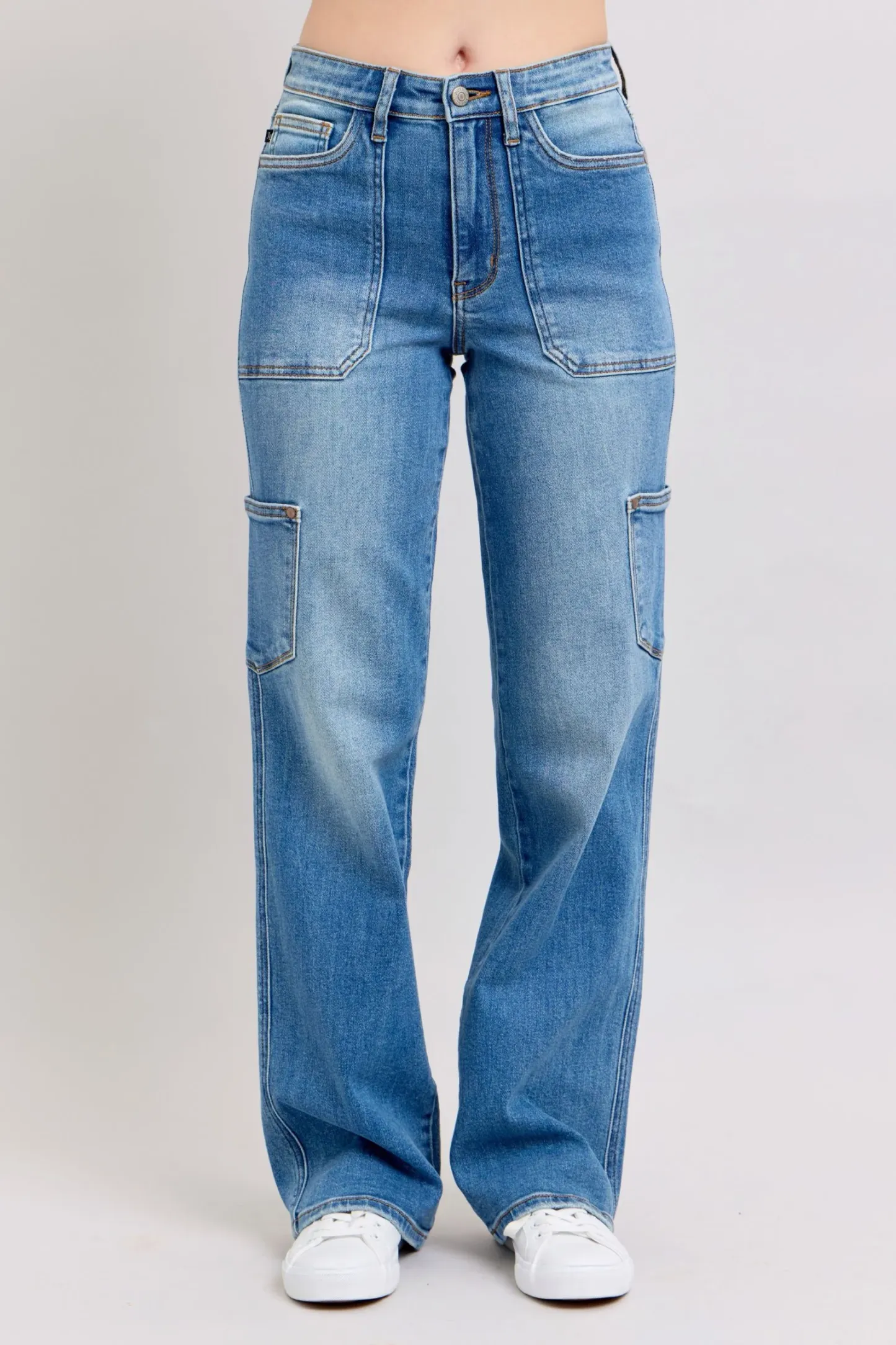 Tummy Control Straight Cargo Jeans (Buy 2 Free Shipping)