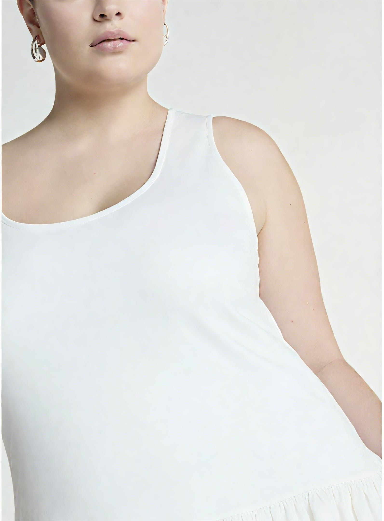 Plus Bubble Hem Midi Dress