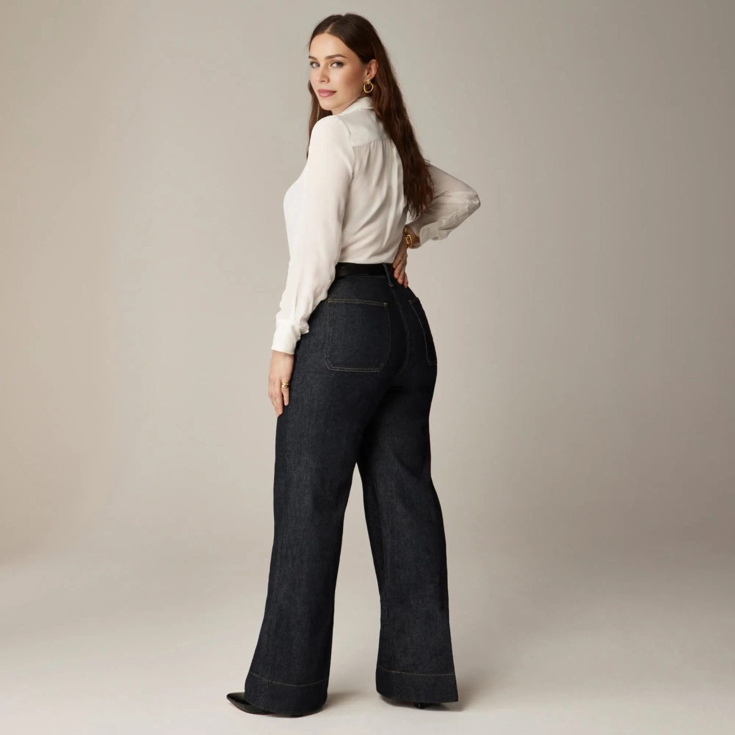Tummy Control Sailor Wide Leg Trouser (Buy 2 Free Shipping)