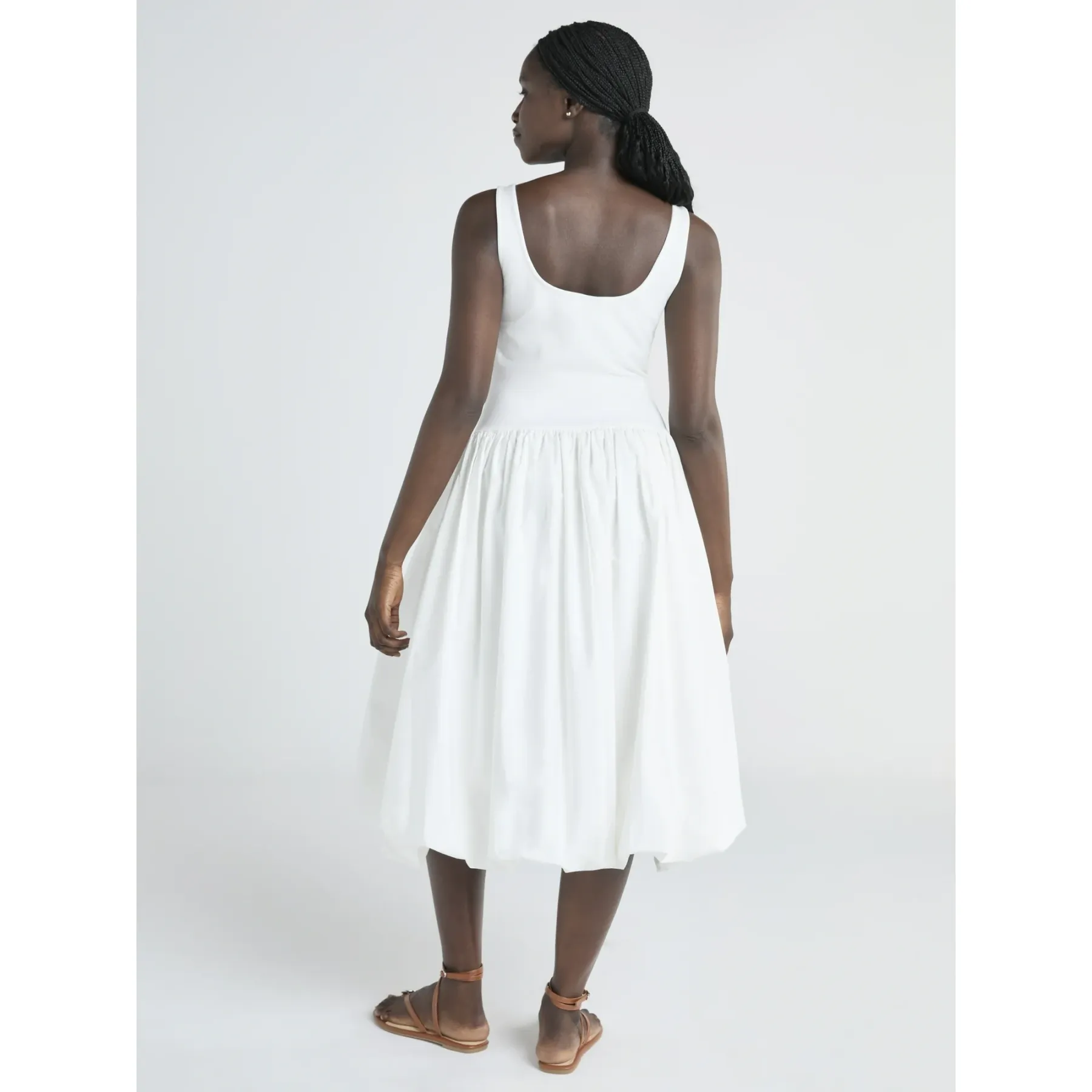 Plus Bubble Hem Midi Dress