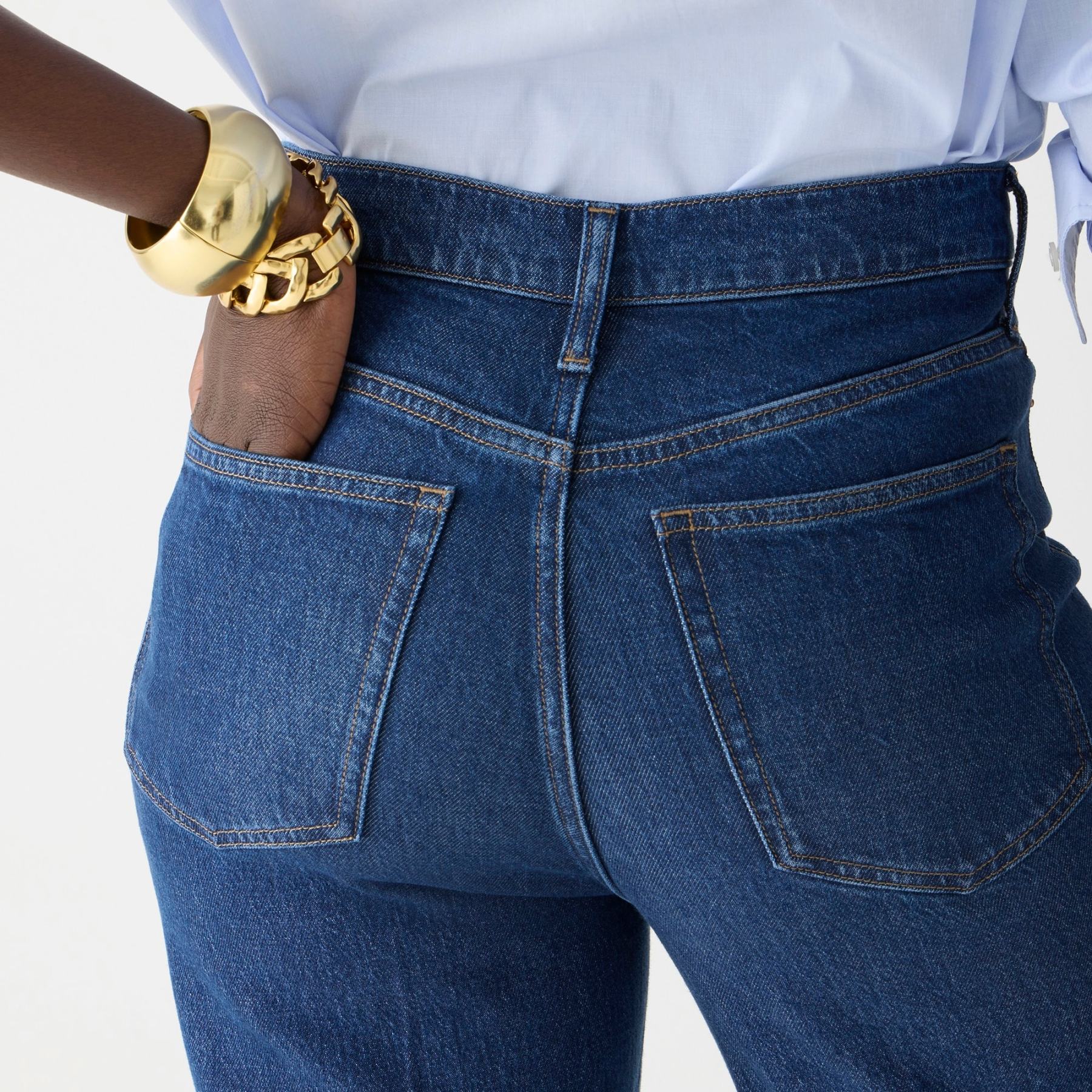 Wide Leg Denim Trouser (Buy 2 Free Shipping)