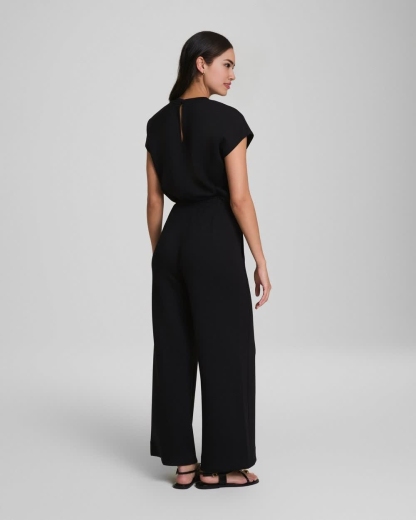 AirEssentials Cap Sleeve Cinched Jumpsuit (Buy 2 Free Shipping)