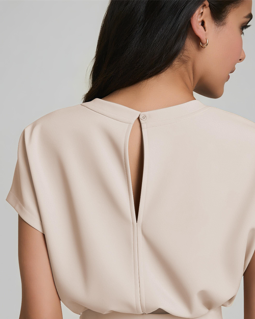 AirEssentials Cap Sleeve Cinched Jumpsuit (Buy 2 Free Shipping)