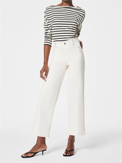 Cropped Wide-Leg Jeans