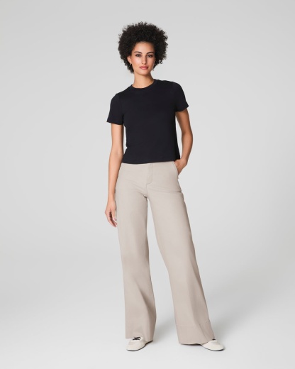 Tummy Control Stretch Twill Wide Leg Pant(Buy 2 Free Shipping)