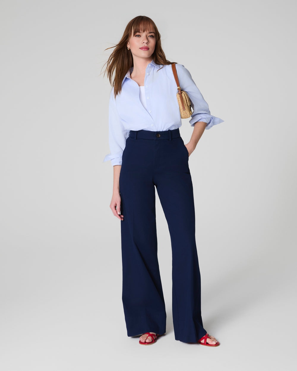 Tummy Control Stretch Twill Wide Leg Pant(Buy 2 Free Shipping)