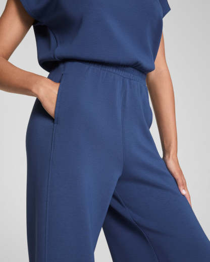 AirEssentials Cap Sleeve Cinched Jumpsuit (Buy 2 Free Shipping)