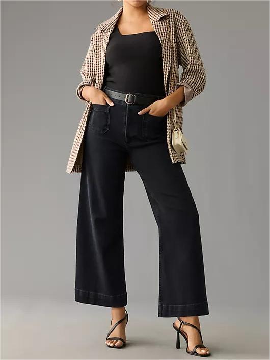 Cropped Wide-Leg Jeans