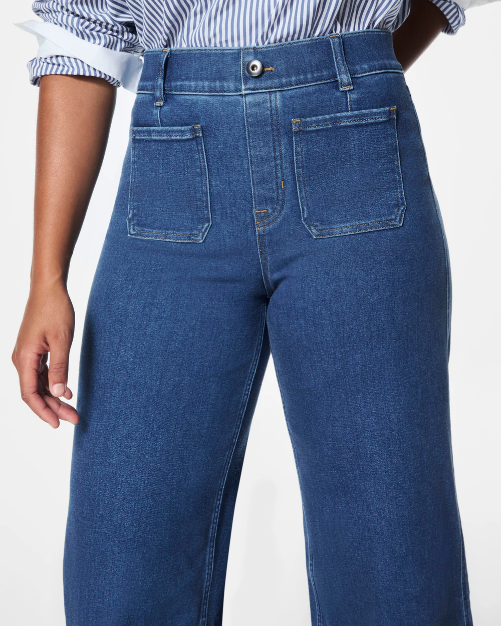 Tummy Control Cropped Wide-Leg Jeans(BUY 2 FREE SHIPPING)