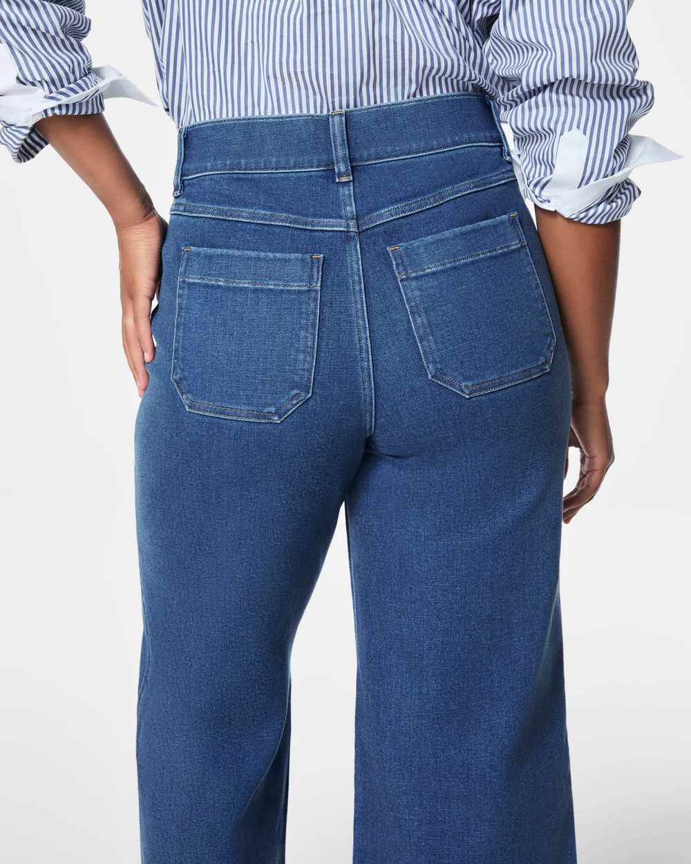 Tummy Control Cropped Wide-Leg Jeans(BUY 2 FREE SHIPPING)