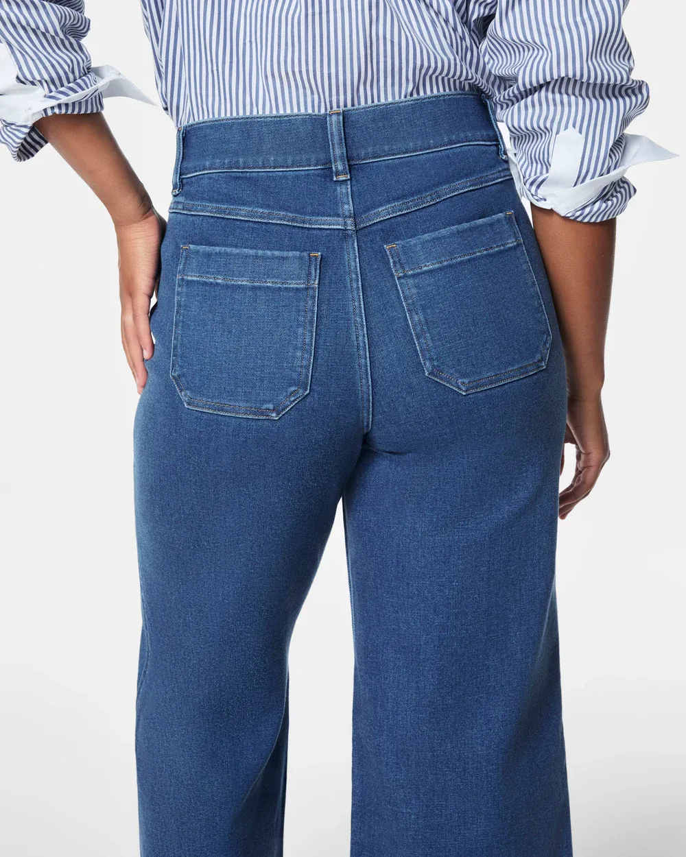 Tummy Control Cropped Wide-Leg Jeans(BUY 2 FREE SHIPPING)