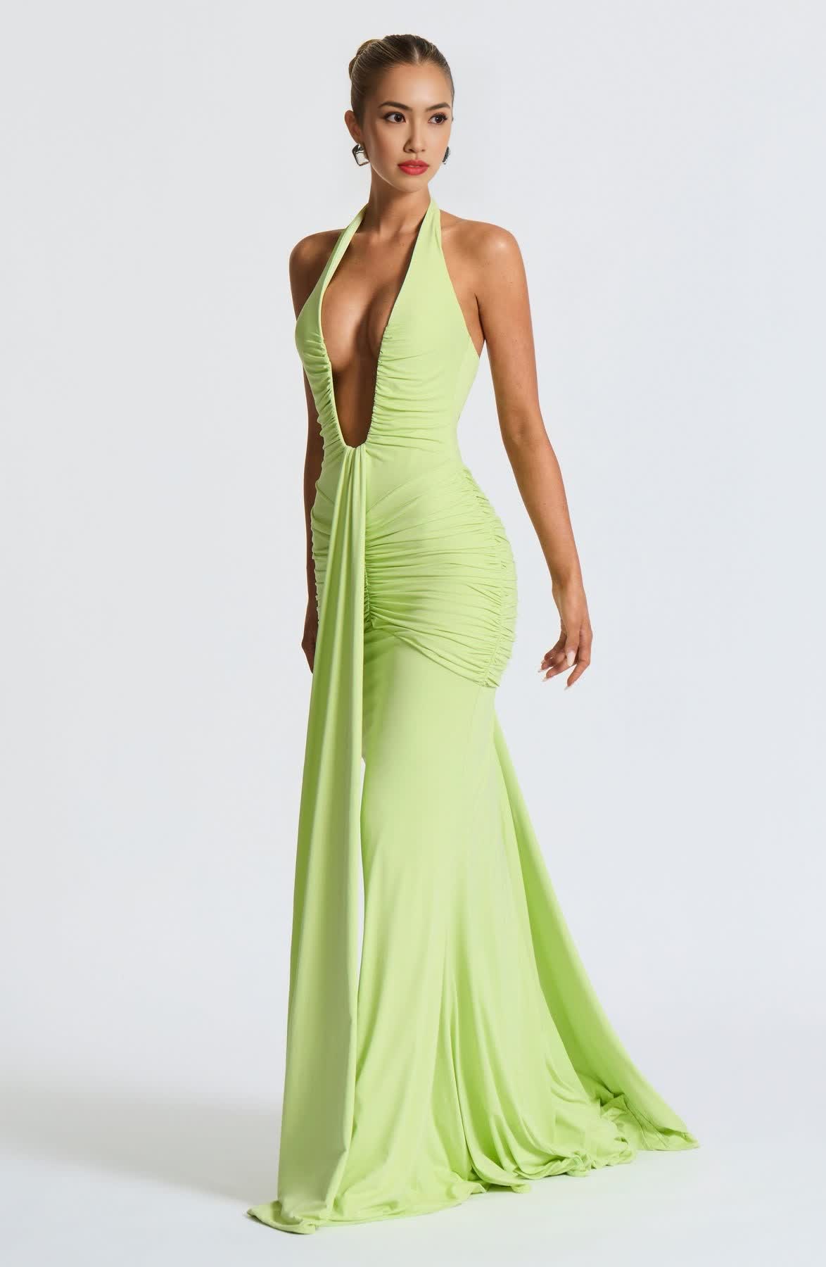 Rosetta Deep V Neck Maxi Dress (Buy 2 Free Shipping)