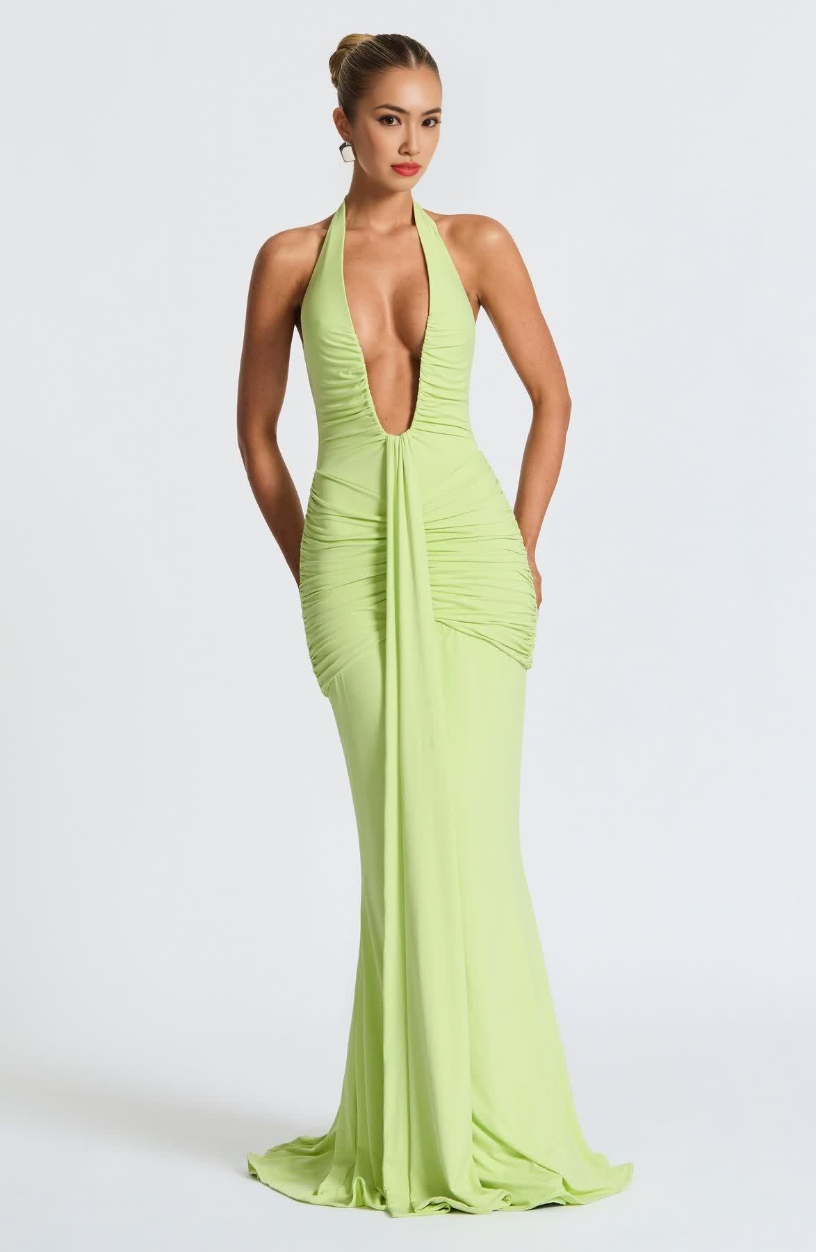 Rosetta Deep V Neck Maxi Dress (Buy 2 Free Shipping)