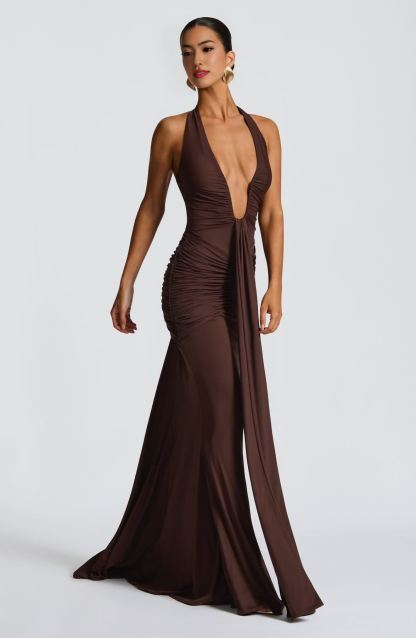 Rosetta Deep V Neck Maxi Dress (Buy 2 Free Shipping)