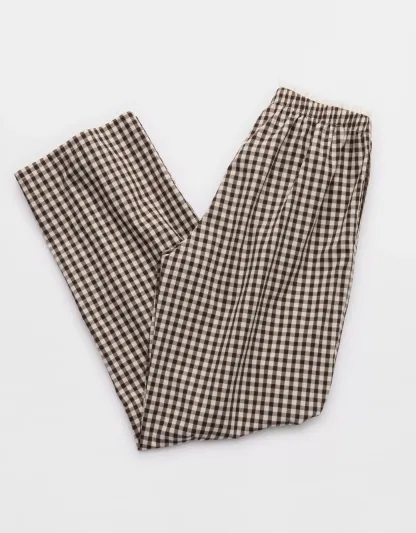 Off-Duty Wide Leg Poplin Trouser PJ(Buy 2 Free Shipping)