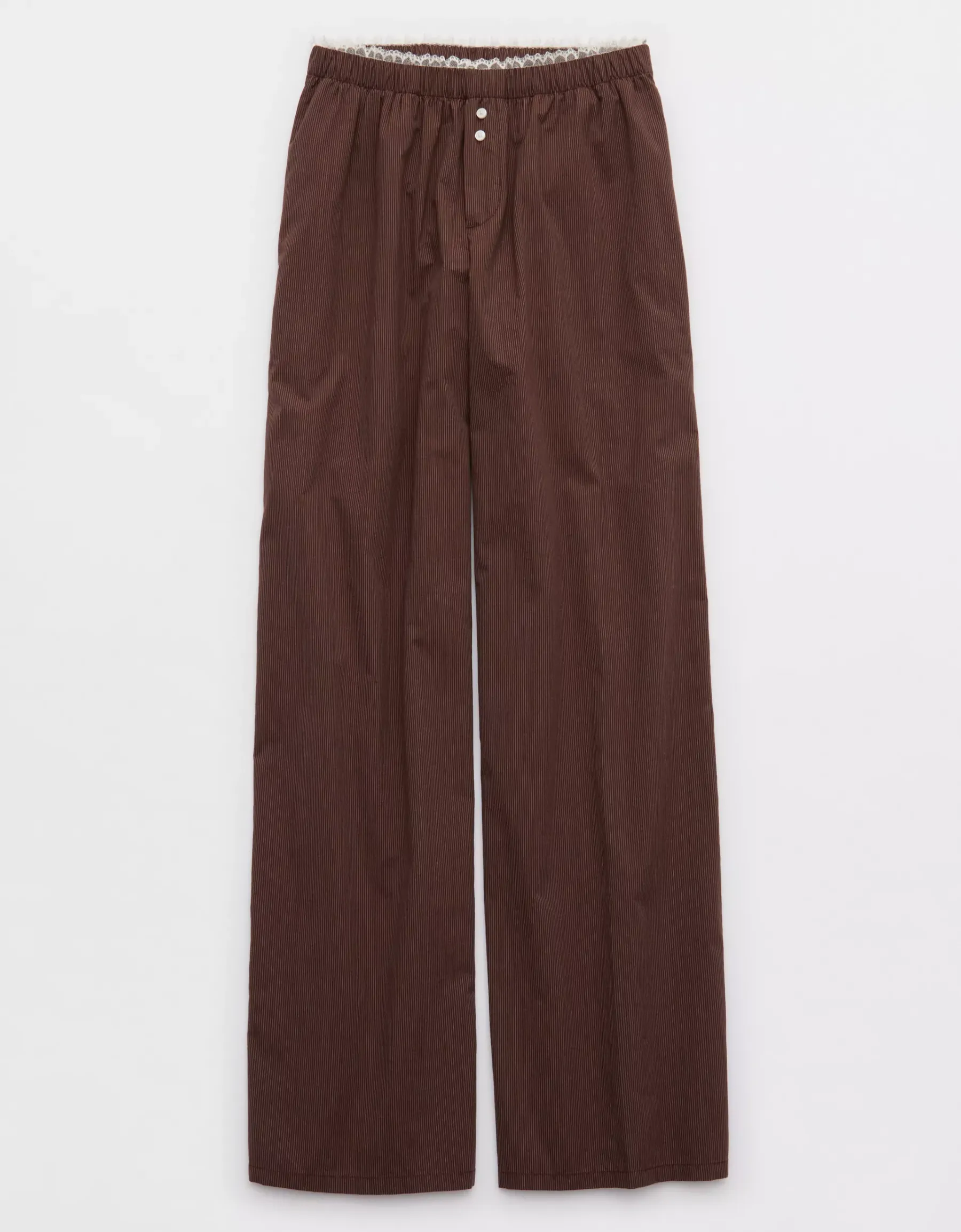 Off-Duty Wide Leg Poplin Trouser PJ(Buy 2 Free Shipping)