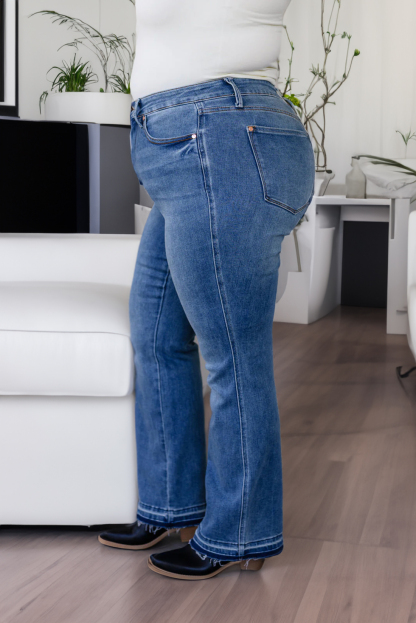 2023 New JUDY High-Rise Tummy Control Bootcut Jeans (Buy 2 Free Shipping)