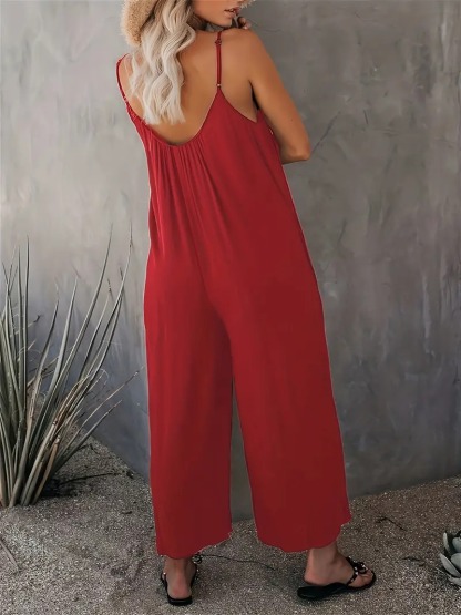 Boho Spaghetti Ruched Jumpsuit, Casual Sleeveless Long Length Wide Leg Jumpsuit, Women's Clothing 55,169 reviews 4.6 All reviews are from verified purchases Item reviews (10,683) Provider reviews (55,169) Top 1% rated in Women's Jumpsuits Small 2 % True
