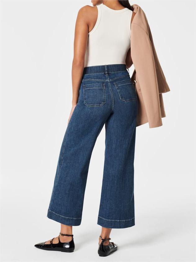 Cropped Wide-Leg Jeans