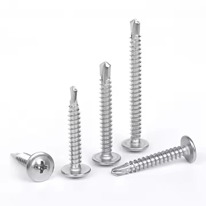 Standard self-tapping screws, made of aluminum alloy