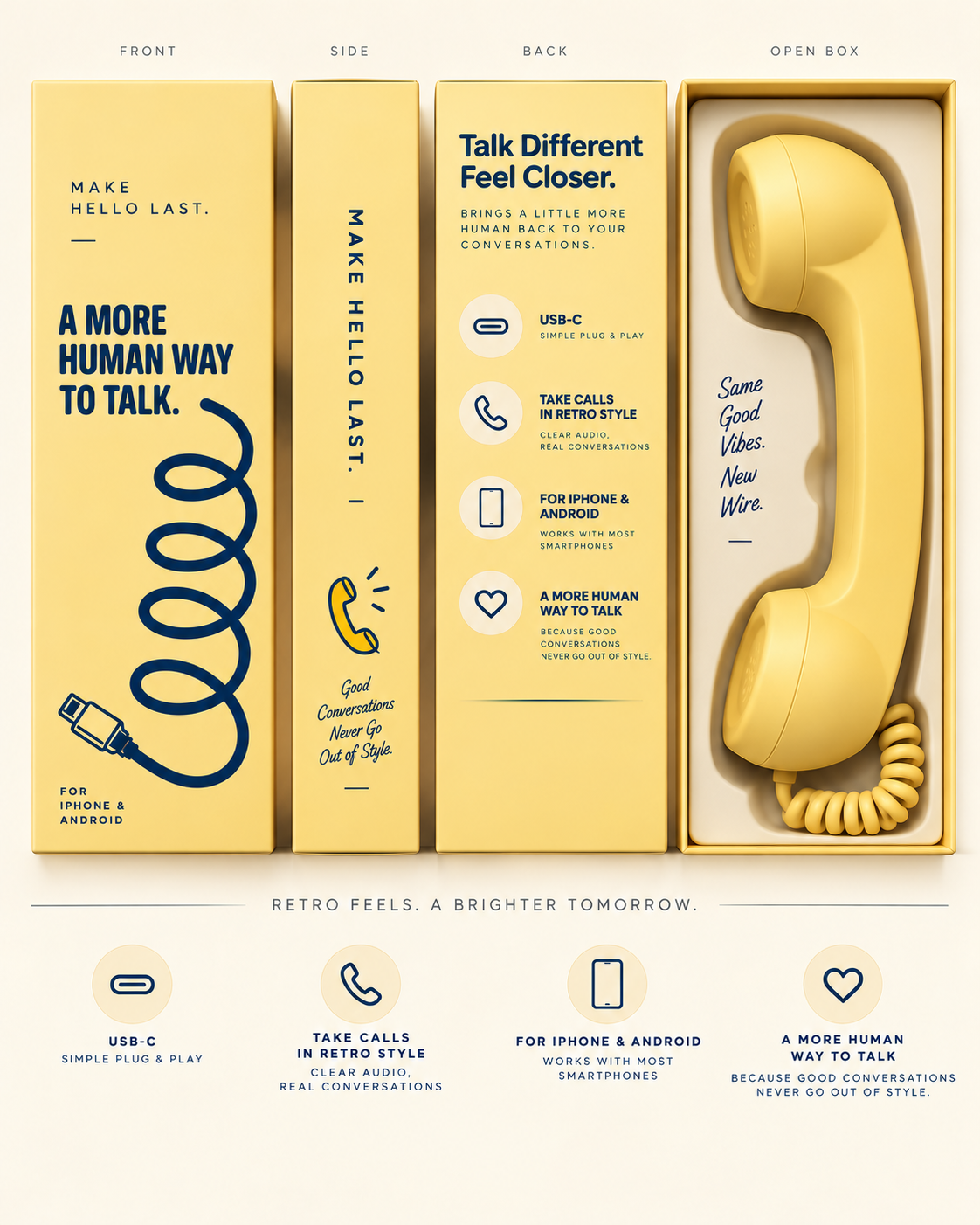 💝HOT SALE!!!-Ready for Christmas!🎄📞Vintage Retro Telephone Handset✨🎅The most unique Christmas gift!🎄
