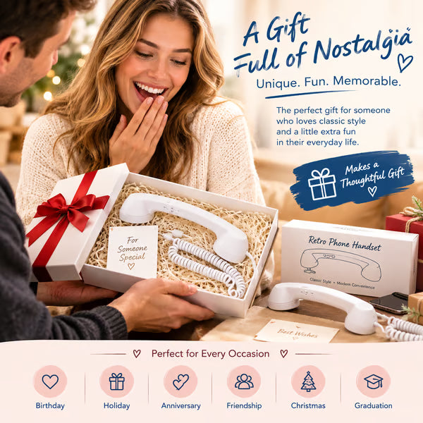 💝HOT SALE!!!-Ready for Christmas!🎄📞Vintage Retro Telephone Handset✨🎅The most unique Christmas gift!🎄