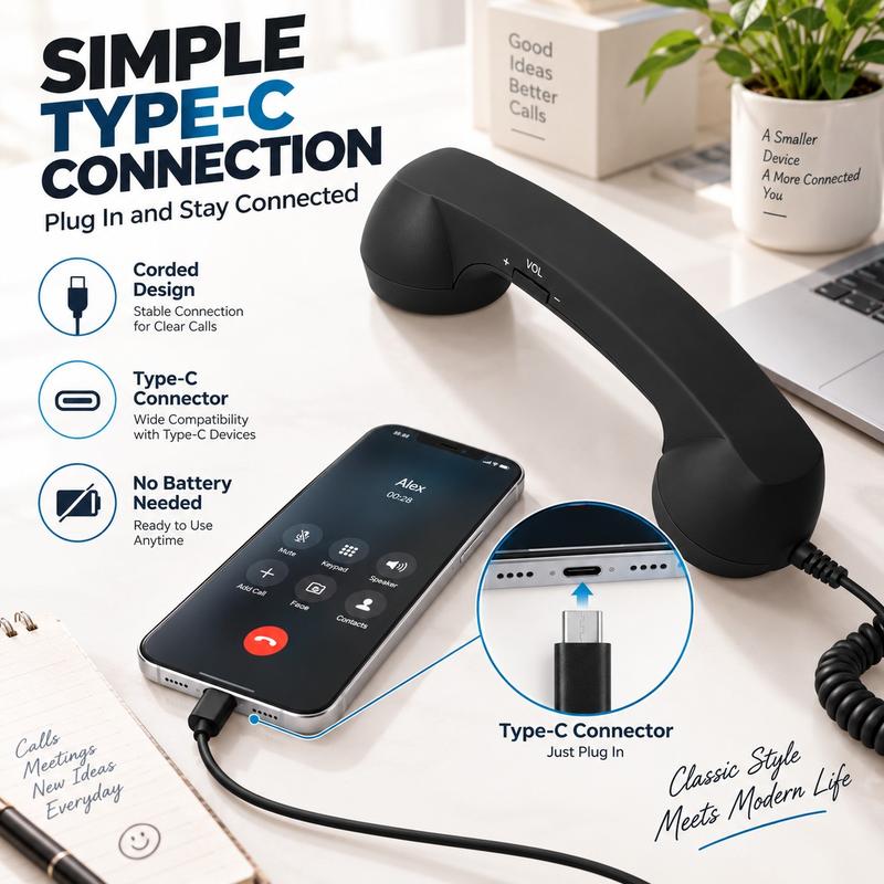 💝HOT SALE!!!-Ready for Christmas!🎄📞Vintage Retro Telephone Handset✨🎅The most unique Christmas gift!🎄