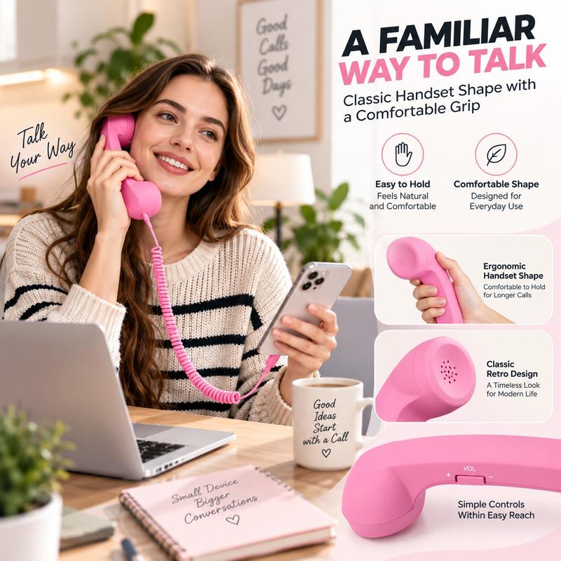 💝HOT SALE!!!-Ready for Christmas!🎄📞Vintage Retro Telephone Handset✨🎅The most unique Christmas gift!🎄