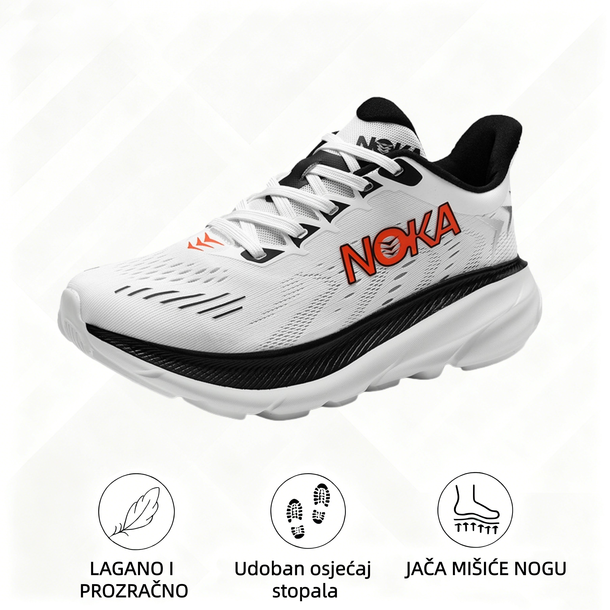 🔥Zadnji dan! 30% popusta! ⏰Muške ortopedske sportske cipele, ergonomski dizajnirane✅ Mekane i udobne, izvrsna potpora🦶 - Učinkovito ublažava bol u stopalima