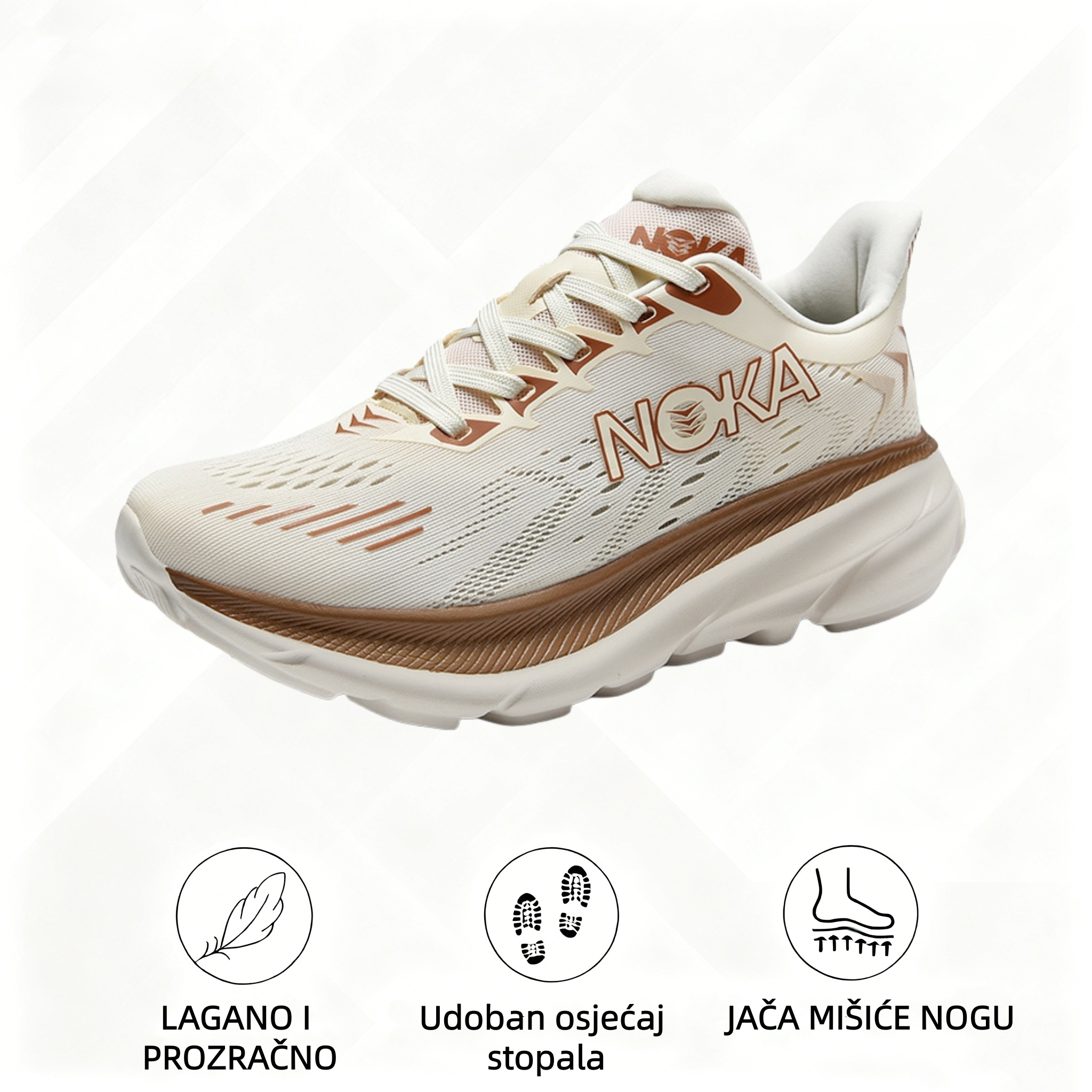 🔥Zadnji dan! 30% popusta! ⏰Muške ortopedske sportske cipele, ergonomski dizajnirane✅ Mekane i udobne, izvrsna potpora🦶 - Učinkovito ublažava bol u stopalima