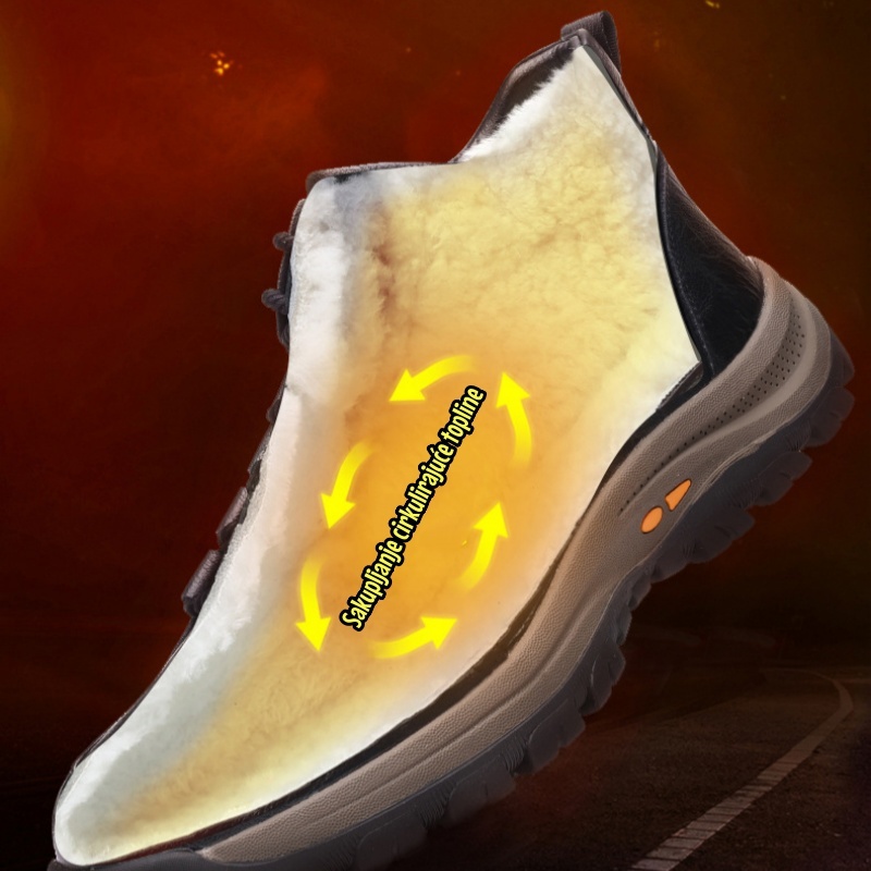 ❄️ Muške zimske cipele od teleće kože proizvedene u Australiji 👞 Ručno prošivene za jednostavno obuvanje i izuvanje ✅ Potpora za svod stopala za ublažavanje boli - udobnost hodanja