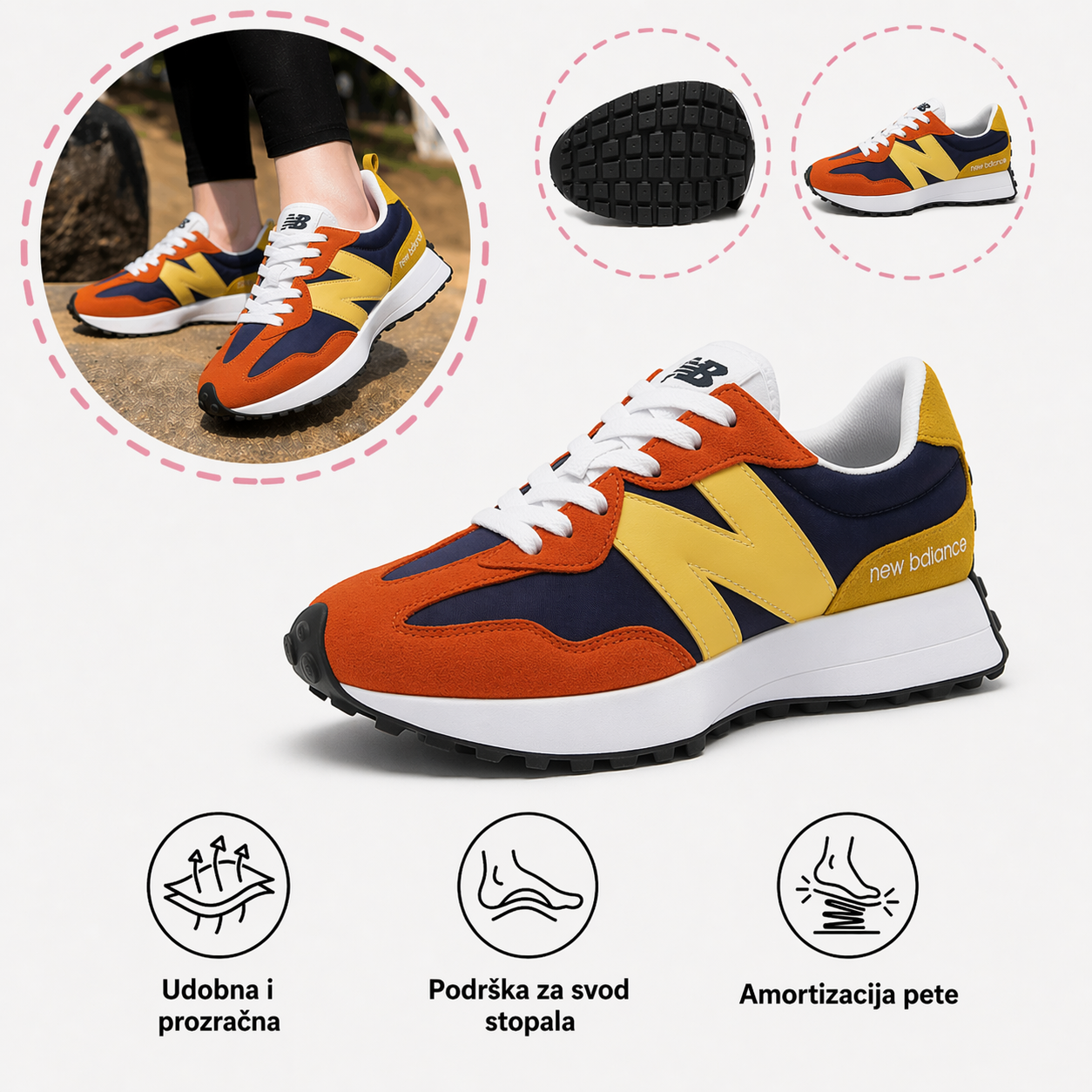 🔥Zadnji dan! 30% popusta!⏰Ergonomski dizajnirane luksuzne ženske ortopedske cipele✅ Mekane, udobne i s izvrsnom potporom🦶 - Učinkovito ublažava bol u stopalima