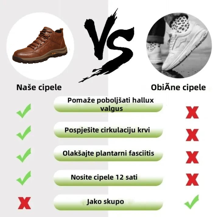 🐂【AI pametni uložak za cipele】✅Vrhunska koža + ručno šivanje - Obavezno za muškarce🔴Prijenosni podijatar