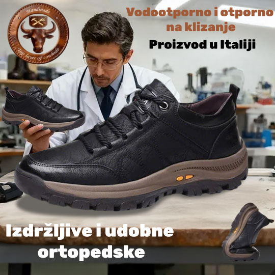🔴 Ručno šivane cipele od prave kože talijanske marke ✅ Inteligentne ortopedske cipele s umjetnom inteligencijom + potpora za gležanj 🦶 Udobne i neklizajuće (pogodne za osobe s problemima sa stopalima!)