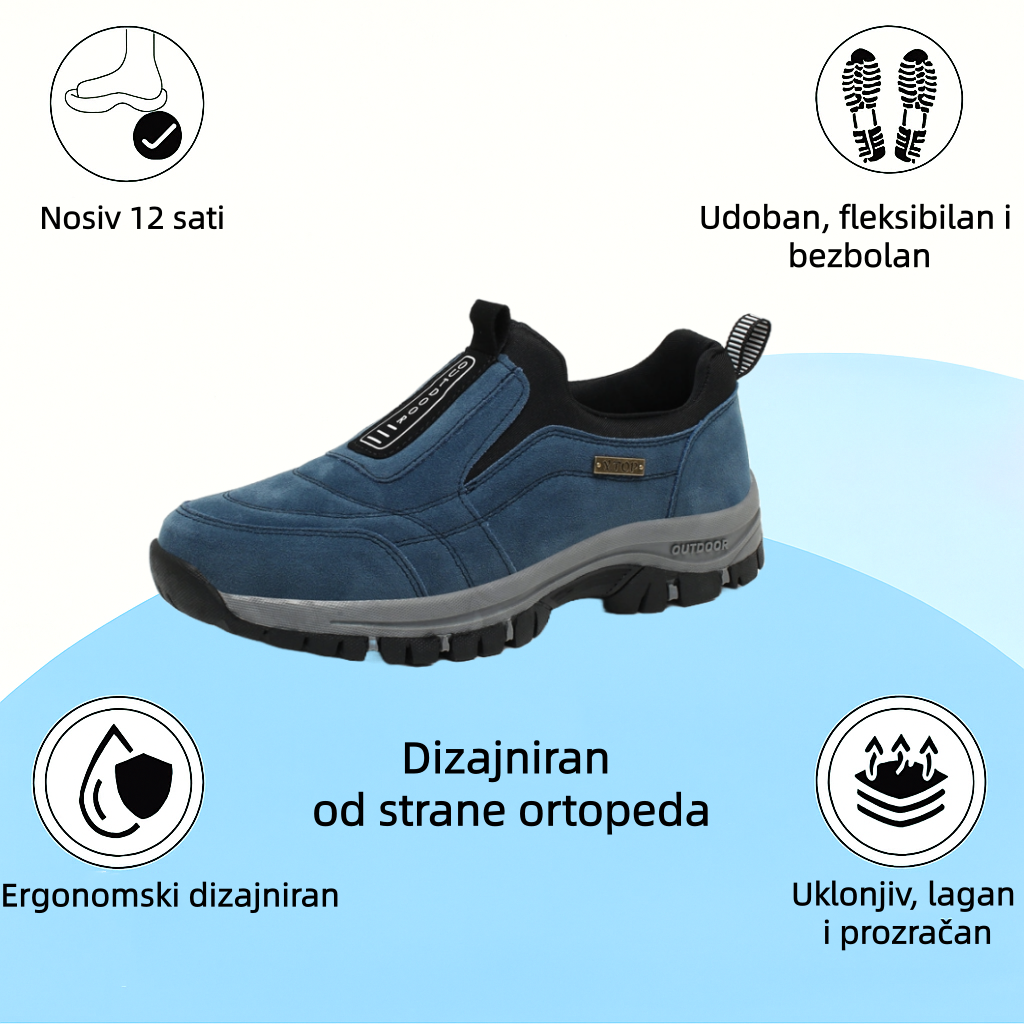 🔷70% popusta danas - ne propustite⬛  - Ortopedske cipele od brušene kože luksuznog australskog brenda su mekane, udobne i pružaju dobru potporu🦶 - Ublažavaju bol u stopalima