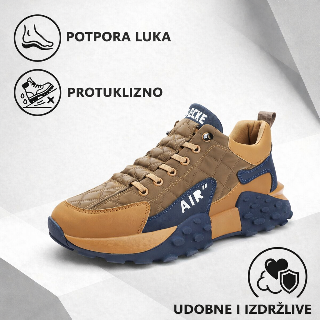 🔥Vremenski ograničena ponuda! ⏰Luksuzne muške ortopedske cipele, ergonomski dizajnirane ✅Izvrsna potpora 🦶Puni raspon veličina - pogodno za duge šetnje