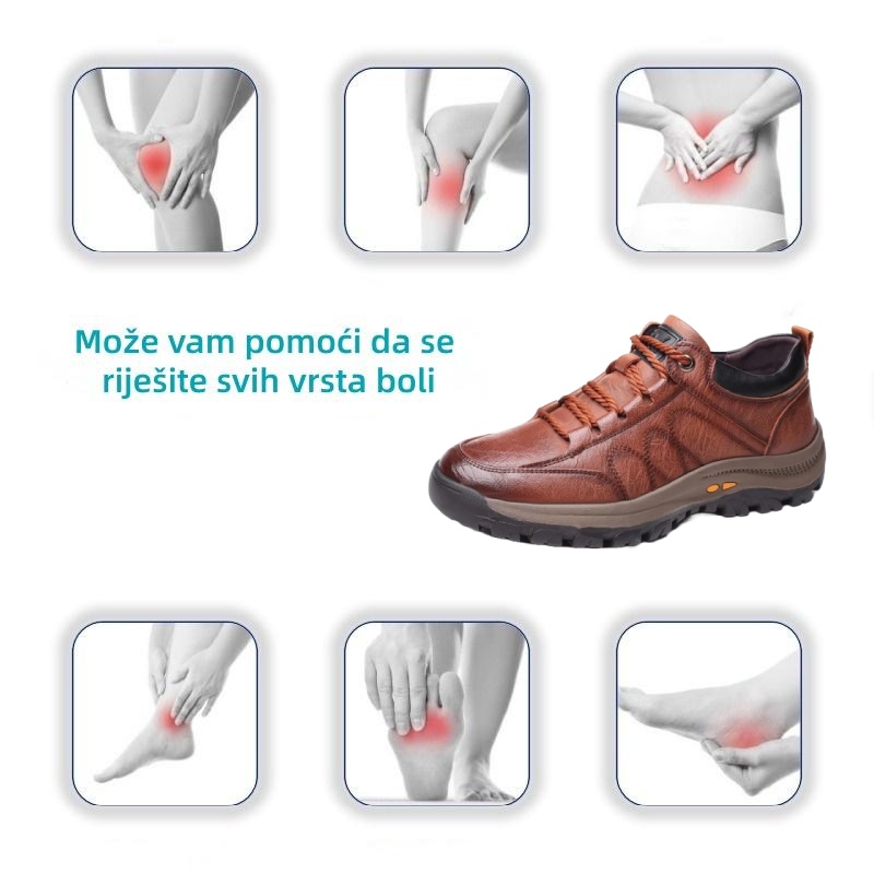 🐂【Correzione intelligente del piede tramite IA】Pelle di alta qualità + cuciture a mano -Un must per gli uomini🔴Podologo portatile