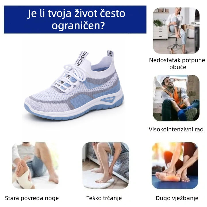 🎁Vremenski ograničena ponuda: 30% popusta🔴Visokokvalitetne sportske cipele🦶Ublažite bolove u stopalima i plantarni fasciitis - Vodootporne i neklizajuće✅Dostupne u više veličina