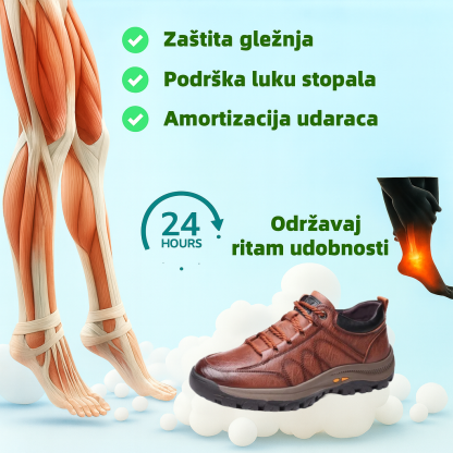 🐂 Muške cipele od teleće kože, ručno izrađene u Italiji 🔥 AI inteligentna korekcija, lako se obuvaju i izuvaju - vodootporne i neklizajuće ✅ Trenutačno ublažavaju bol 👞