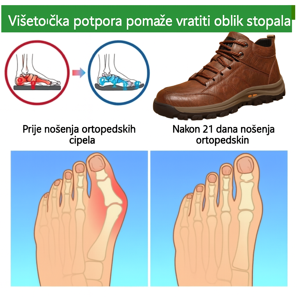 🐂【AI pametni uložak za cipele】✅Vrhunska koža + ručno šivanje - Obavezno za muškarce🔴Prijenosni podijatar