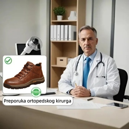 🐂【AI pametni uložak za cipele】✅Vrhunska koža + ručno šivanje - Obavezno za muškarce🔴Prijenosni podijatar