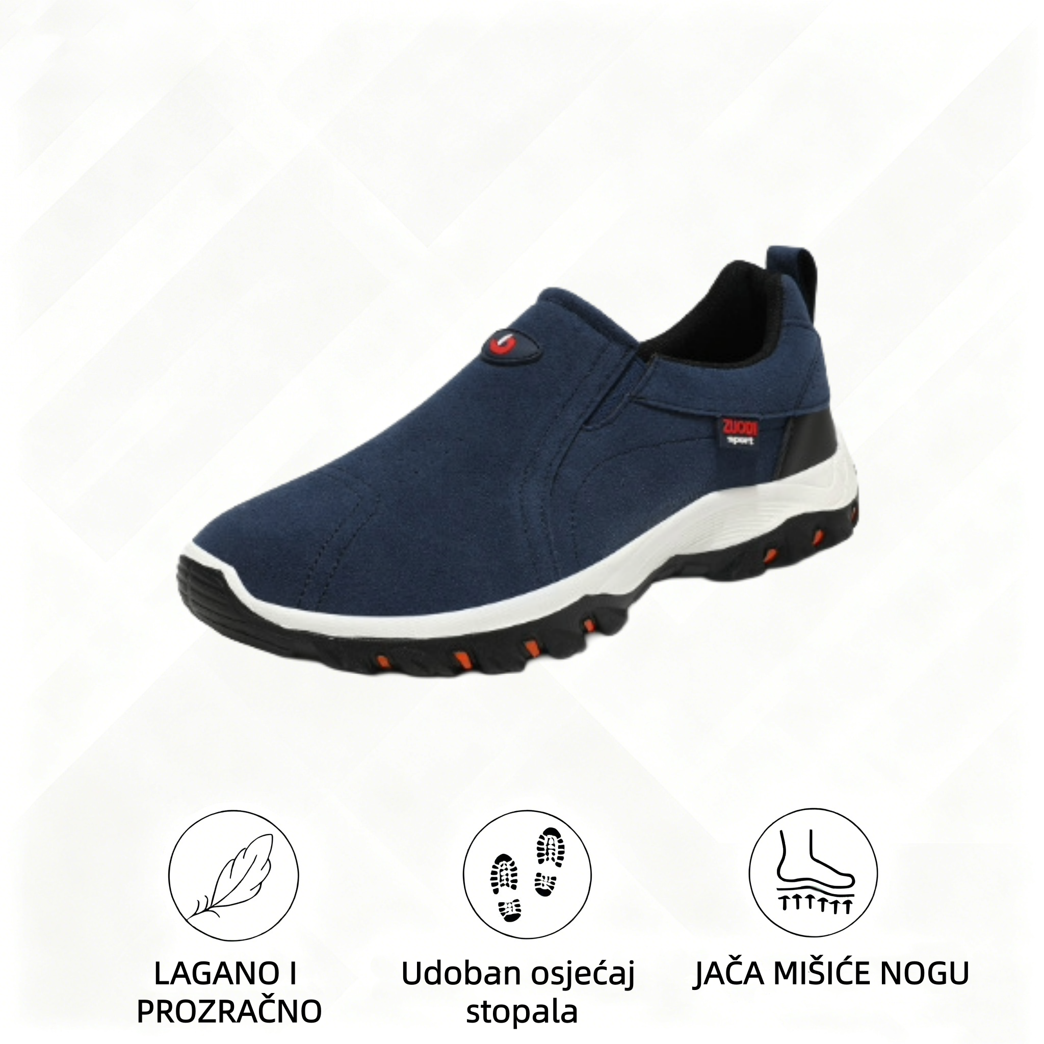 🔷70% popusta danas - ne propustite⬛  - Ortopedske cipele od brušene kože luksuznog australskog brenda su mekane, udobne i pružaju dobru potporu🦶 - Ublažavaju bol u stopalima