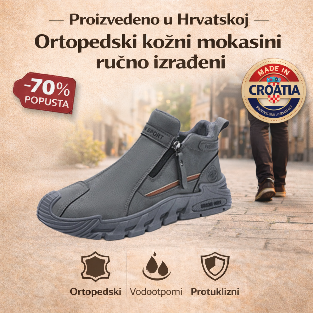 🔴Pogodne za svakodnevne šetnje i putovanja na posao👨‍🍼 za muškarce starije od 45 godina koji se ne žele odreći stila - neklizajuće, vodootporne i udobne muške cipele od brušene kože