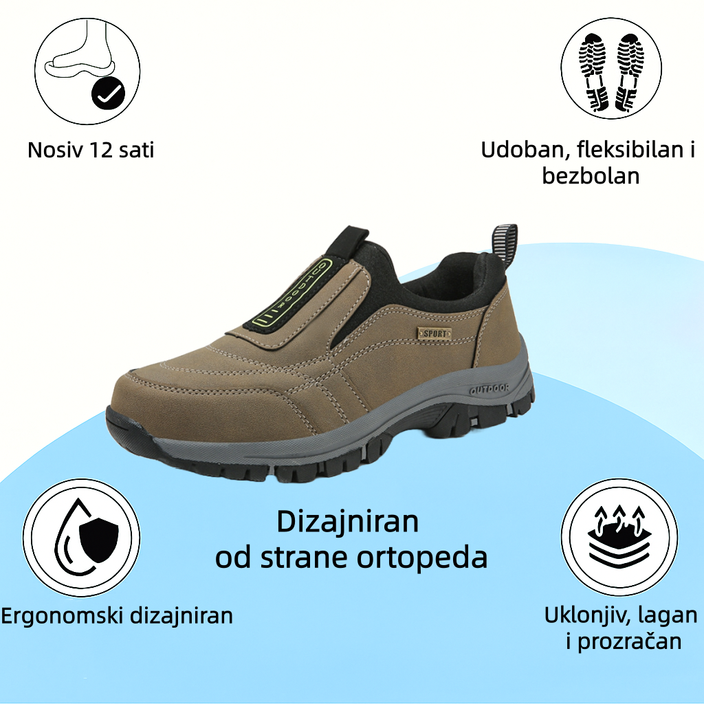 🔷70% popusta danas - ne propustite⬛  - Ortopedske cipele od brušene kože luksuznog australskog brenda su mekane, udobne i pružaju dobru potporu🦶 - Ublažavaju bol u stopalima