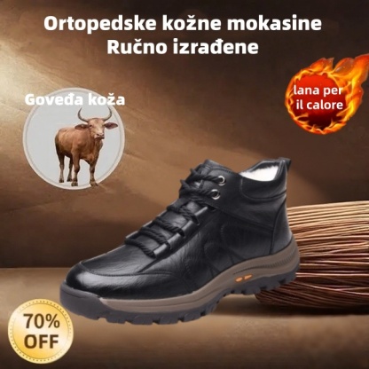 ❄️ Muške zimske cipele od teleće kože proizvedene u Australiji 👞 Ručno prošivene za jednostavno obuvanje i izuvanje ✅ Potpora za svod stopala za ublažavanje boli - udobnost hodanja