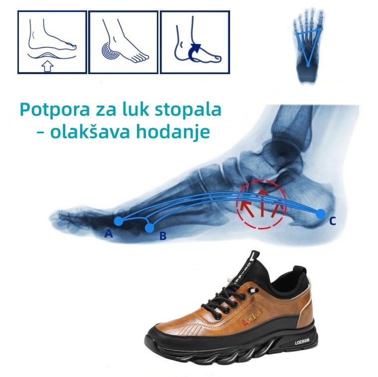 🐂 Muške cipele od teleće kože proizvedene u Australiji 👞 Ručno šivane, lako se obuvaju i izuvaju ✅ Potpora svodu stopala, ublažavanje boli - udobno hodanje