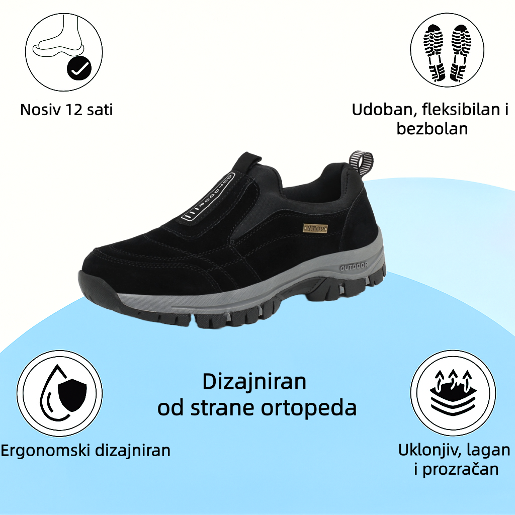 🔷70% popusta danas - ne propustite⬛  - Ortopedske cipele od brušene kože luksuznog australskog brenda su mekane, udobne i pružaju dobru potporu🦶 - Ublažavaju bol u stopalima